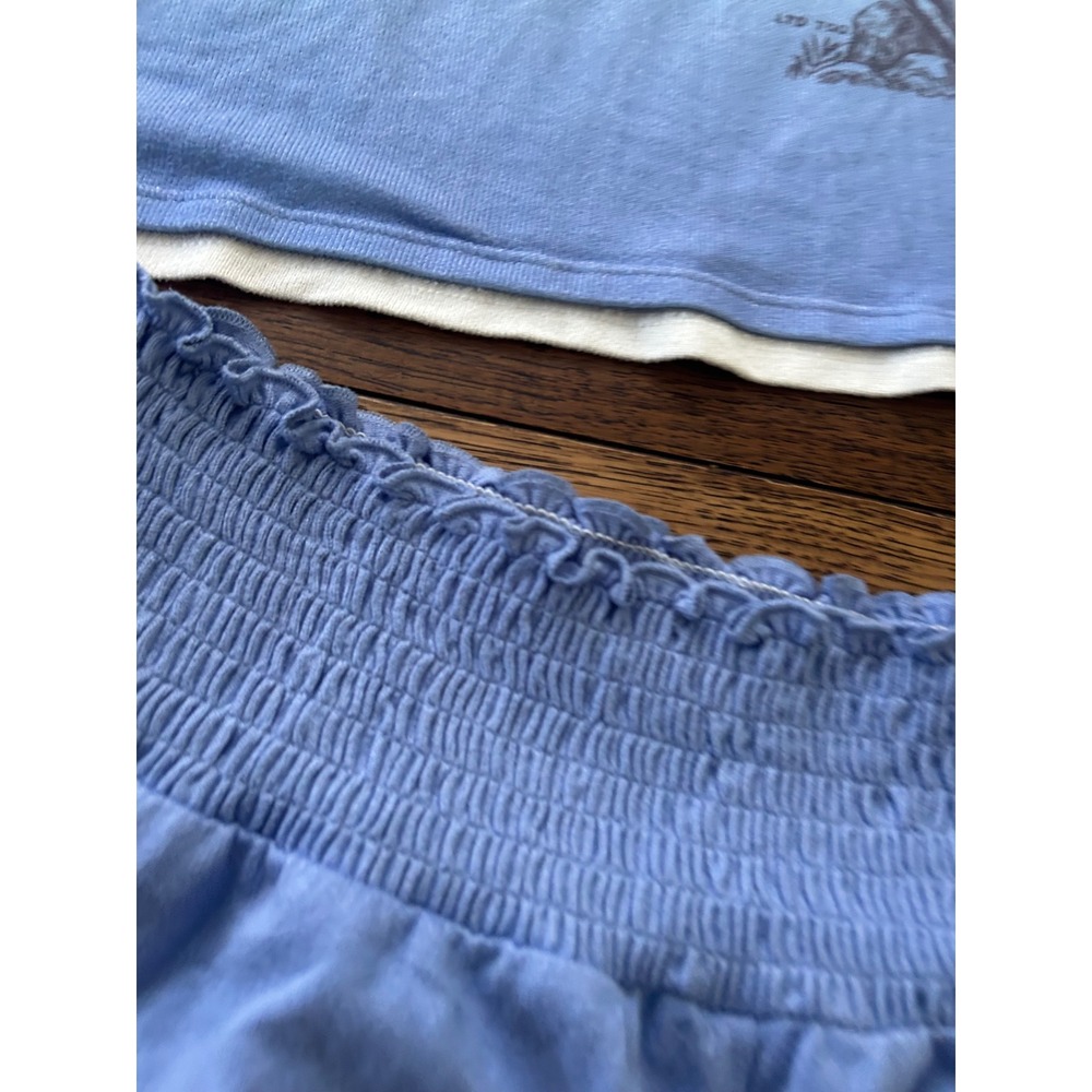 Limited Too Girls Blue Ombre Paradise Dreams Pajama Set Tank and Shorts XL 16/18 - Picture 6 of 6
